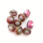 Button 10mm Pink/gray - BUTTON-0438-B