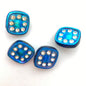 Button 14mm Iris/rhinestone - BUTTON-0493-D