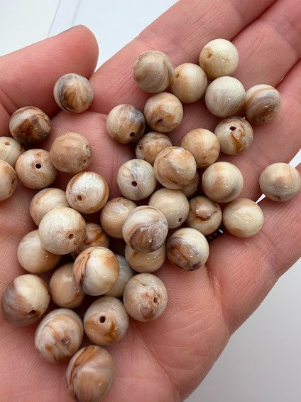 Round 10mm Almond Marble