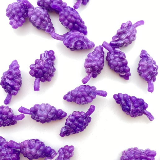 Grape Drop 26x14mm Purple marble