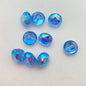 Button 8mm Lt Sapphire Faceted - BUTTON-0476-D