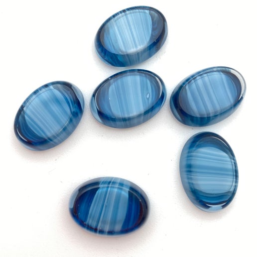 Cab Vintage Glass 18x14mm Montana - CAB-0102-D