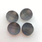 Button Faceted 14mm Gray Matte - BUTTON-0160-C