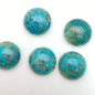 Cab Vintage Glass 18mm Turquoise - CAB-0207-D