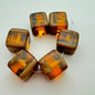 Layered Cube 16mm Amber