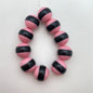 Layered Round 14mm Pink/black