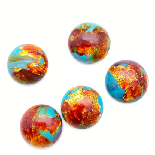 Cab Vintage Glass 18mm Multi - CAB-0205-A