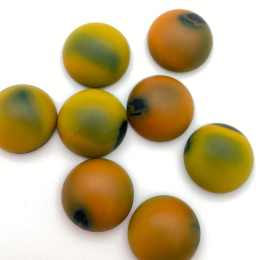 Cab Vintage Glass 18mm Mustard Matte - CAB-0032-E