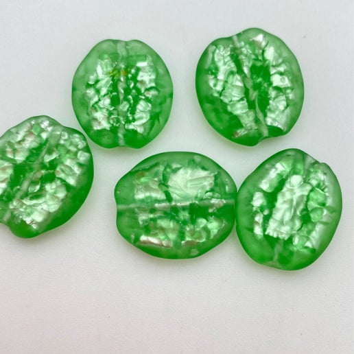 Baroque Flat 22mm Jadeite - YAYIN