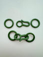 Hook Clasp w/rings 32mm/21mm Army