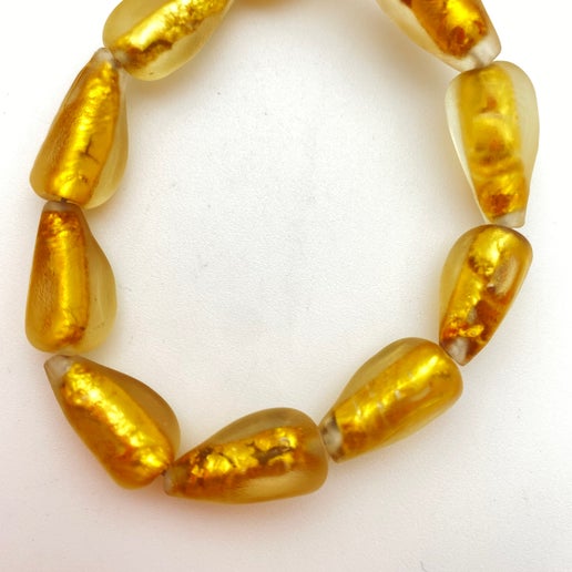 Drop 3 sided 20mm Citrine - YAYIN