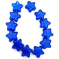 Vintage Glass Stars 12mm Cobalt