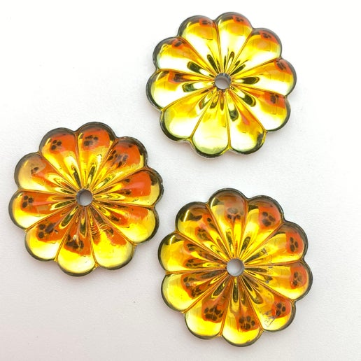 Cab Vintage Glass 25mm Foil back - CAB-0070-E