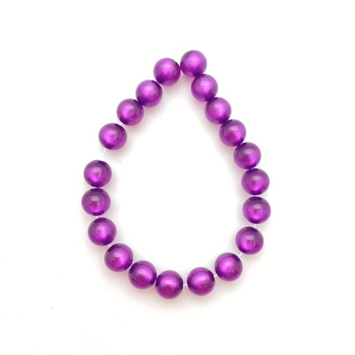 Moon glow round 8mm Violet