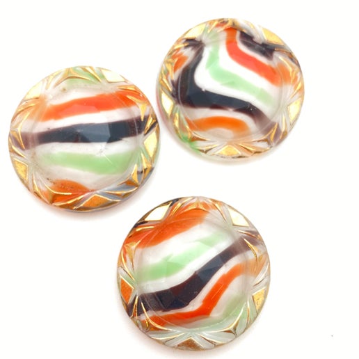 Cab Vintage Glass 26mm Multi - CAB-0065-A