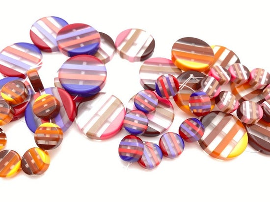 Layered Disk 12mm Multi Royal - IT-FY-0160-B