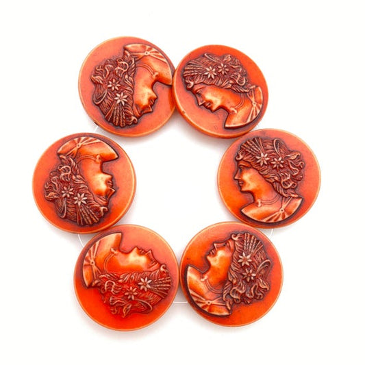 Inlay Cameo 28mm Rust