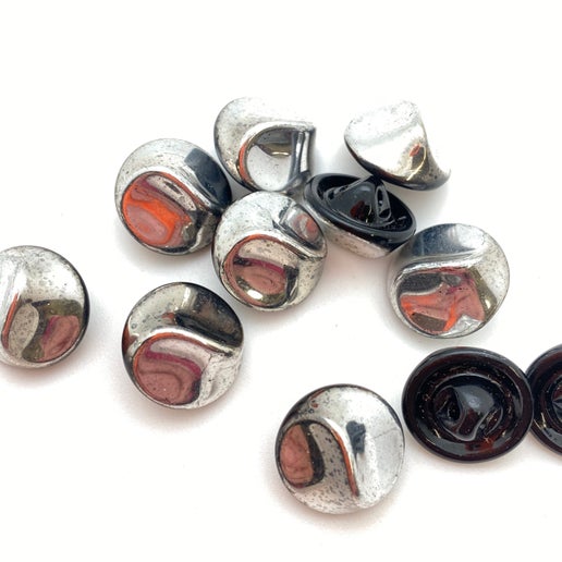 Button 14mm Silver - BUTTON-0368-c