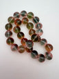 Vintage Glass Round 14mm Two-Tone Sage & Rose