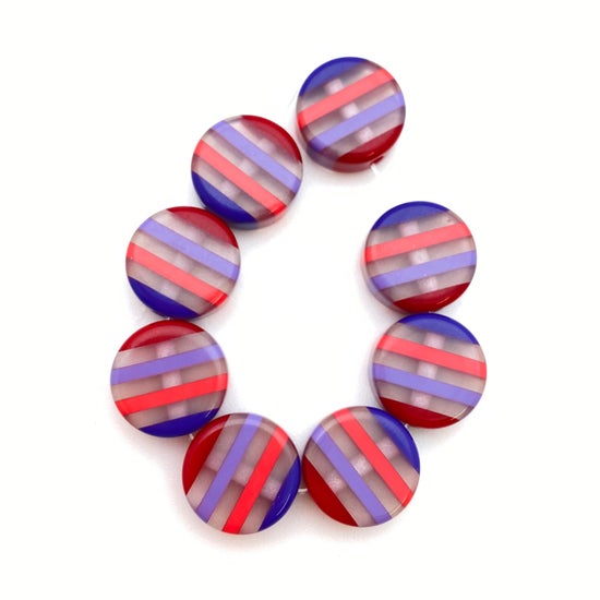 Layered Disk 12mm Multi Royal - IT-FY-0160-B