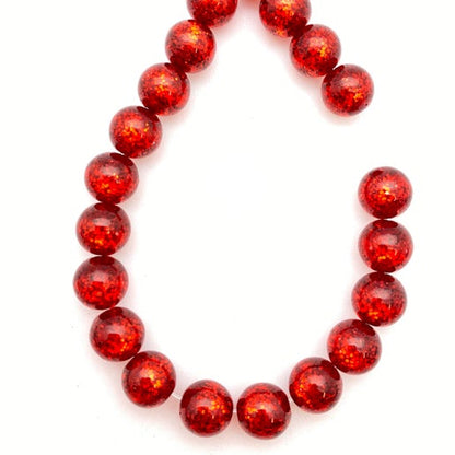 Glitter Round 8mm Cherry - IT-GR-0205-A