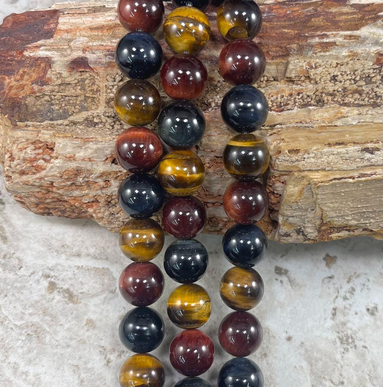 3-Color Tiger Eye, AA Round