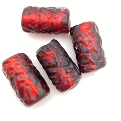 Baroque Tube 22x12mm Garnet - YAYIN