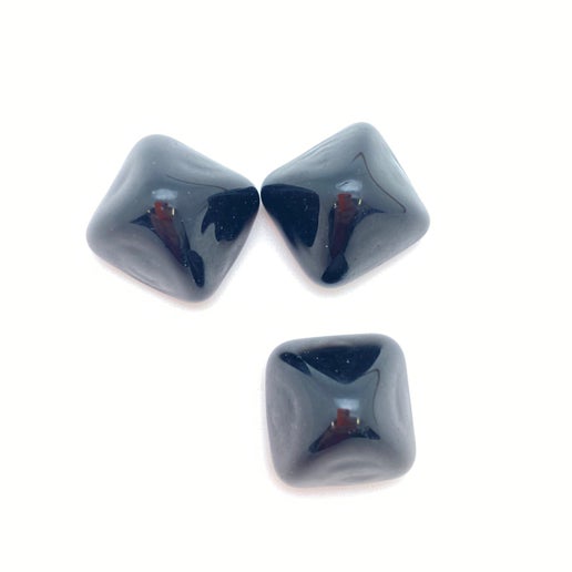 Cab Vintage Glass Jet 16mm - CAB-0312-C