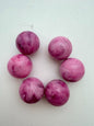 Round 22mm Pink Plum Marble