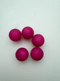 Round 20mm Satin Magenta