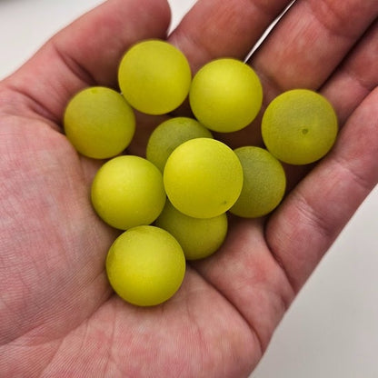 Round 18mm Satin Matte Kiwi