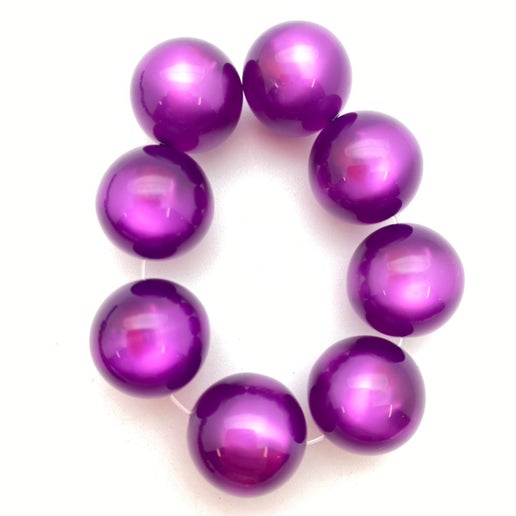 Moon glow round 16mm Violet