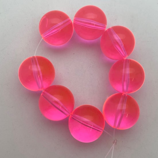 Round 16mm Pink Neon