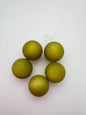 Round 20mm Satin Olive