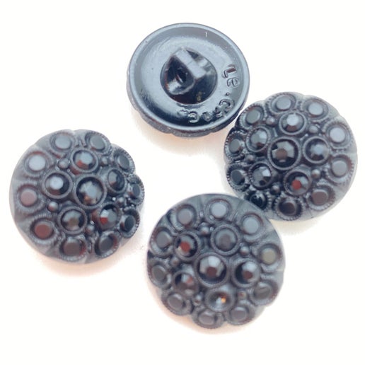 Button 18mm Jet - BUTTON-0067-C
