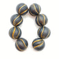 Inlay Swirl 14mm Black/gold - IY-0125-C