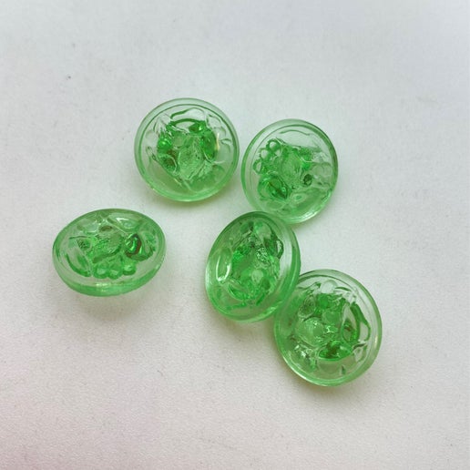 Button 12mm Mint Fruit - BUTTON-0401-D