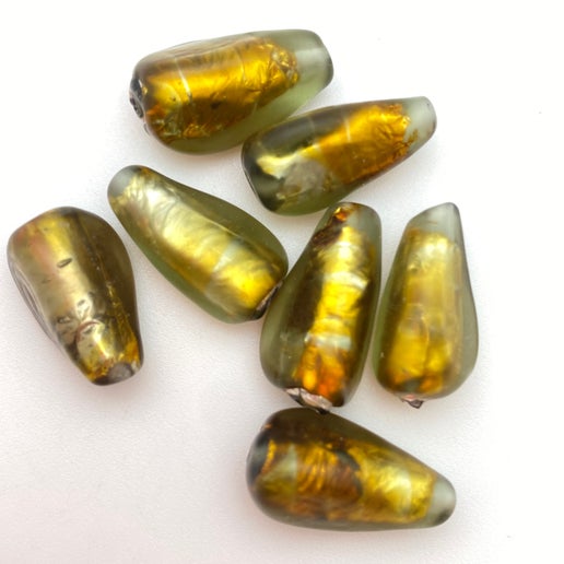 Drop 3 side 20mm Green Aventurine - YAYIN