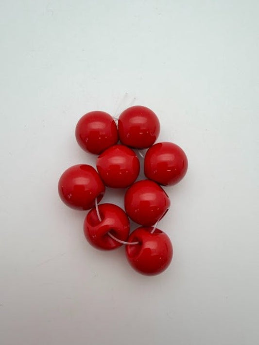 Bauble 14mm Hot Red