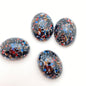 Cab Vintage Glass 20x15mm Multi - CAB-0043-C