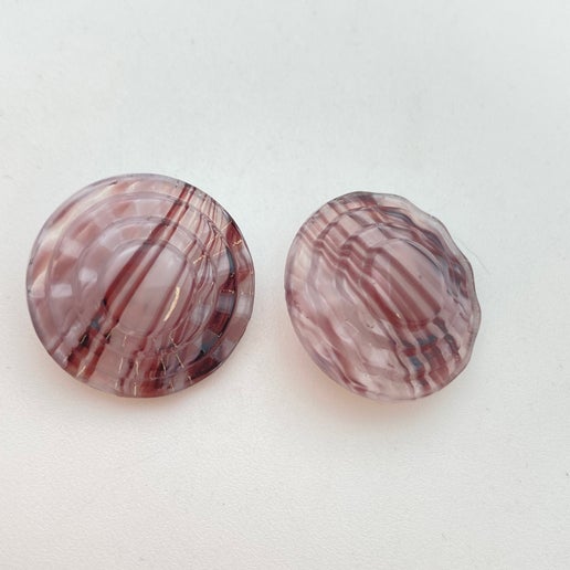 Button 25mm Amethyst Marble - BUTTON-0084-B