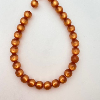 Moon glow Round 6mm Pumpkin