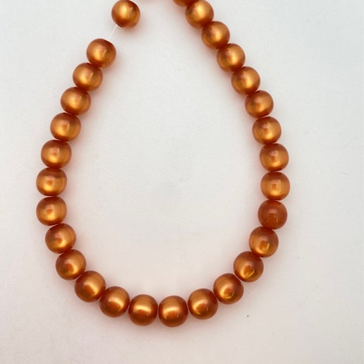 Moon glow Round 6mm Pumpkin