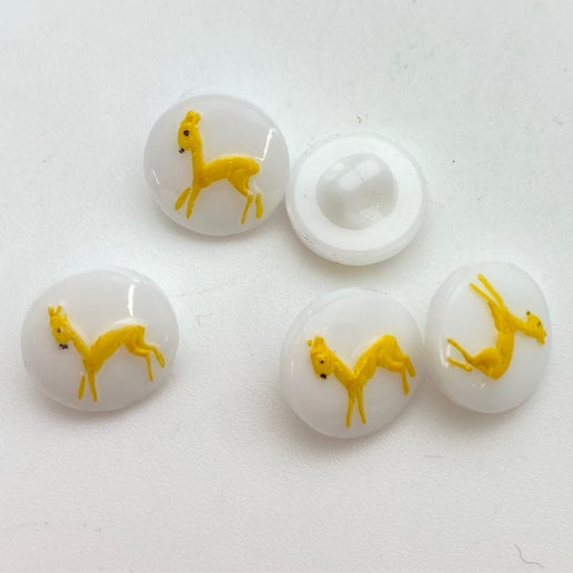 Button Deer 10mm White - BUTTON-0009-E