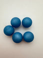 Round 20mm Satin Sapphire