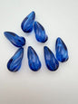 Spiral Tear Drop 30mm Cobalt