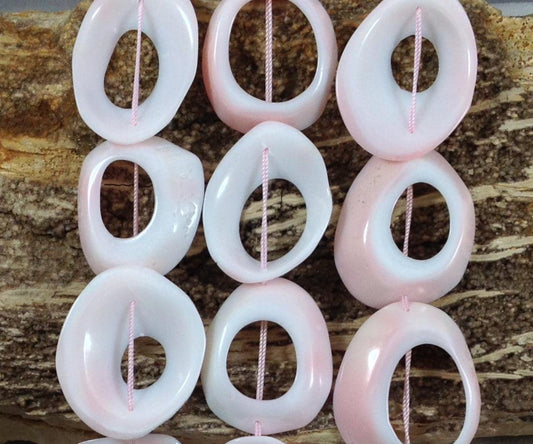 Queen Conch Shell Freeform Rings / Donut Shapes