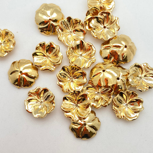 Flower Cap 14mm Gold