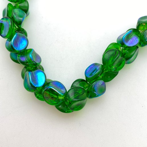 Button 10mm Emerald AB - BUTTON-0375-D