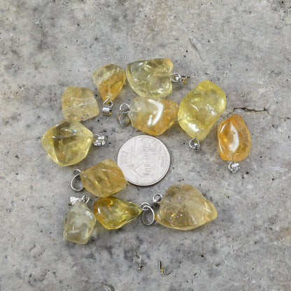Citrine, Tumble Nugget Pendant